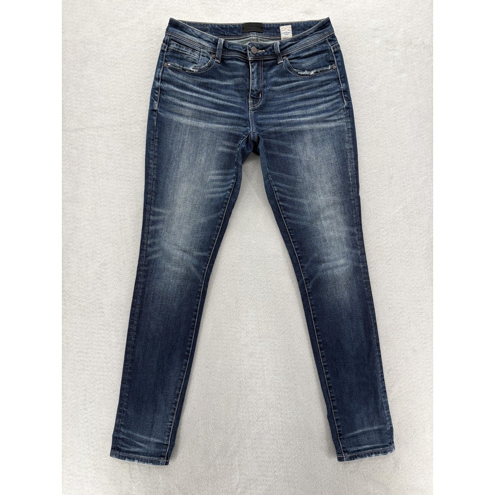 Buckle Dark Blue Ankle & Cropped Jeans